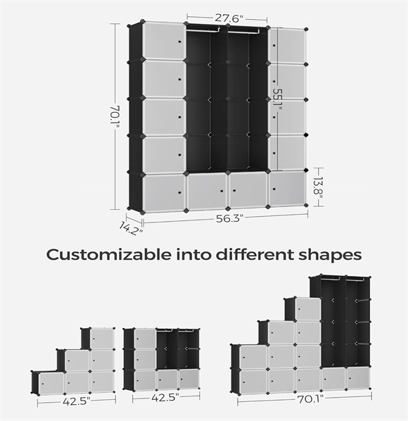 plastic wardrobe